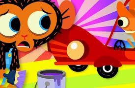Mr. Monkey, Monkey Mechanic - Super Simple: Mr. Chameleon's Car Needs New Paint
