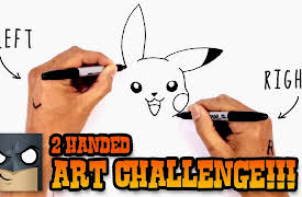 Cartooning Club How to Draw: How to Draw Pikachu with Both Hands