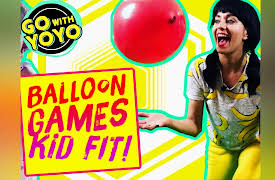 Go with YoYo!  Exercise, Yoga and Mindfulness for Kids: Balloon Games -  Fitness Fun!  Go with YoYo