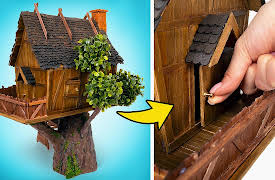 Slick Slime Sam: DIY House On A Tree And Magical Huge House For Disney Queen Elsa