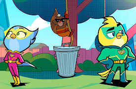 Powerbirds: 4. Nibbels klarar skivan / Pysslingarnas kamp