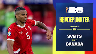 09:00: Fotball-VM 2026 Høydepunkter: Sveits–Canada | NRK 1 | 6/25 2026