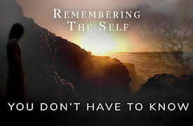 Remembering the Self: You Don't Have To Know