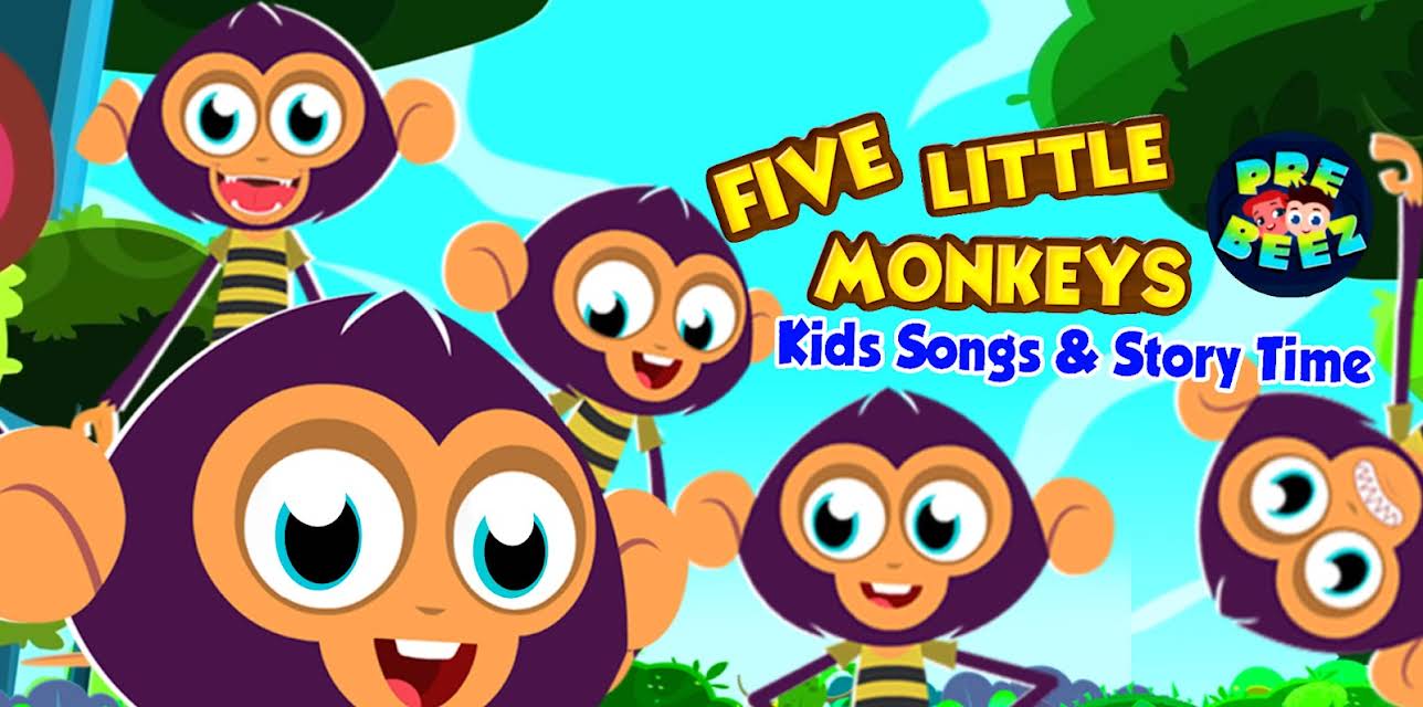 Five Little Monkeys Kids Songs & Story Time - Preebeez