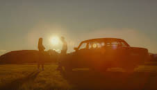 Rådebank: Toførr i solnedgang