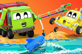 Car City Super: InvenTom The TowTruck: Magic Fish With the Garbage Truck!