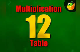 Multiplication Tables: Multiplication 12 Table