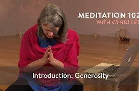 Meditation 102: Introduction: Generosity