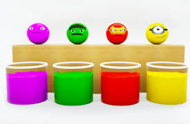 Learn Colors with Eggs: Learn colors with funny balls