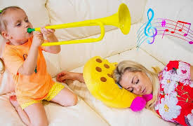 Gaby and Alex: Alex Wakes Gaby and Mom With Instruments!