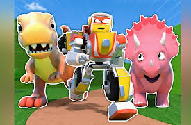 Car City : Dino Drives!: Super Robot Stops the Dinosaurs / Giant Animals