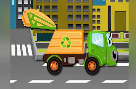 Funny Cars and City Adventures: The Garbage Truck