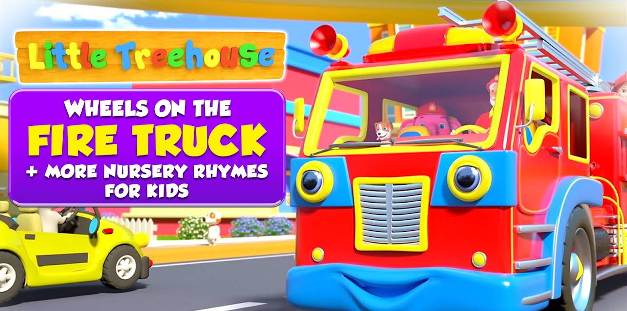 Wheels On The Fire Truck + More Nursery Rhymes for Kids - Little Treehouse