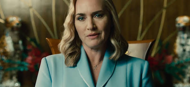 Kate Winslet is power-hungry in HBO's political series The Regime.