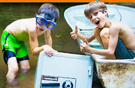 Adventure Agents: Abandoned Safe Found in Our Neighbor's Pond