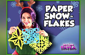 Tea Time with Tayla - Christmas Songs & Crafts: Paper Snowflakes