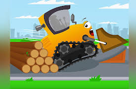 Adventures of Super Cars: Yellow Bulldozer