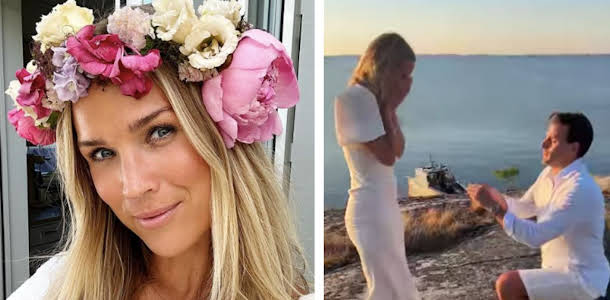 Marie Serneholt sa JA - och la ut en film på frieriet