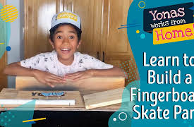 Yonas Works from Home!: Learn to Build A Fingerboard Skate Park!