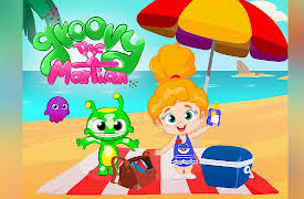 Groovy The Martian: Don't get sunburnt | Baby shark song | Baby shark is lost | First time in the beach