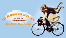 En flicka på halsen