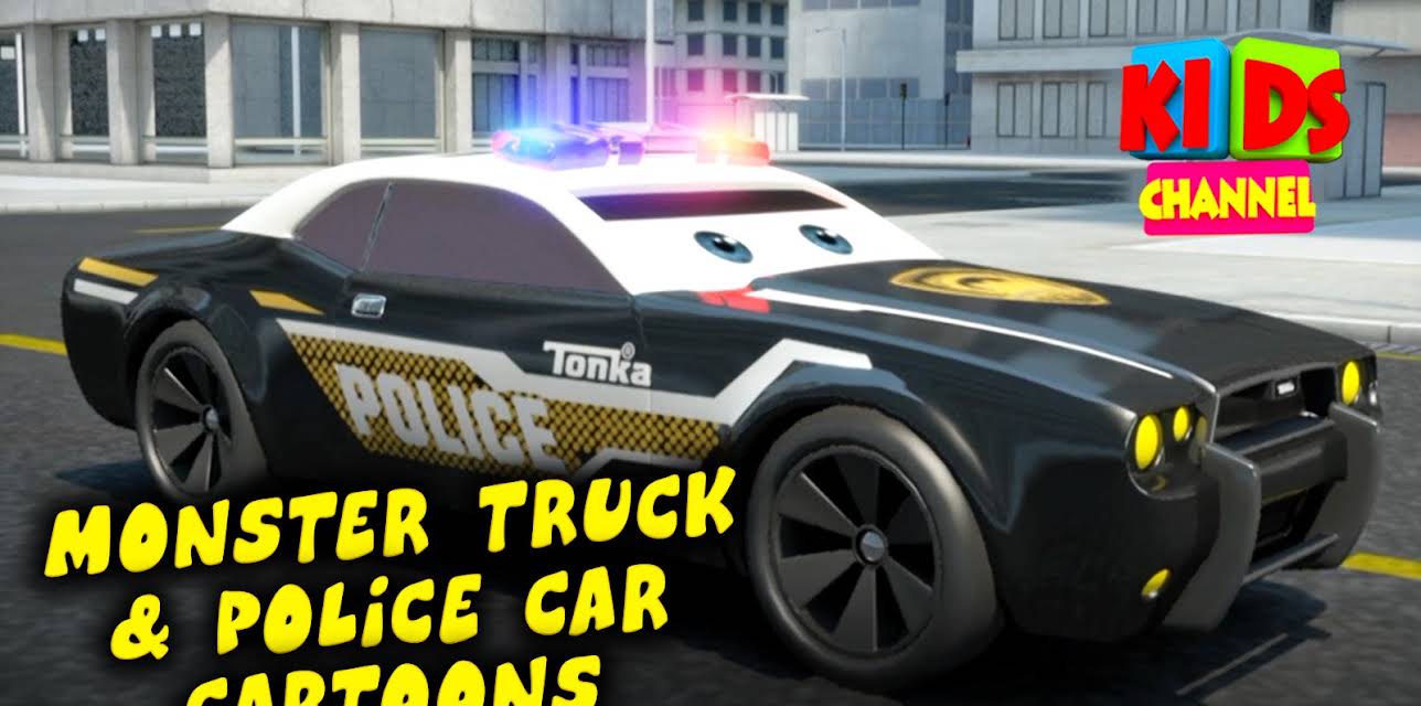 Monster Trucks & Police Car Cartoons - Kids Channel