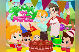 Groovy The Martian: Happy birthday, Phoebe! | Birthday cake | Theatre numbers with dinosaurs