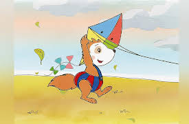 Bobo: Bobo flies a kite