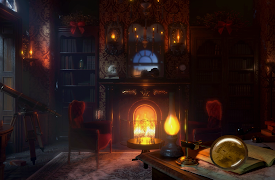 A Very British Yule Log: Detective's Study (with Ambient Sounds)