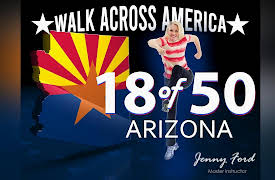 Walk Across America Program 50 Workouts / 50 States with Jenny Ford: 18 of 50 Arizona | Walk Across America | Jenny Ford