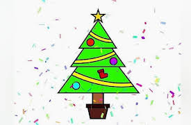 Ria Rabbit Drawing For Kids: Learn To Draw A Christmas Tree