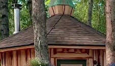 Mi casa en un árbol: Sauna en los árboles en Alaska