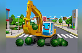 Cars Town 2: Yellow Excavator