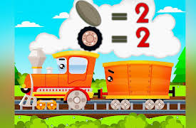 Kids Fun - Learning with Train: Learning geometric shapes together with the Train