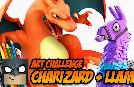 Cartooning Club How to Draw: How to Draw a Charizard-Llama Mashup Character
