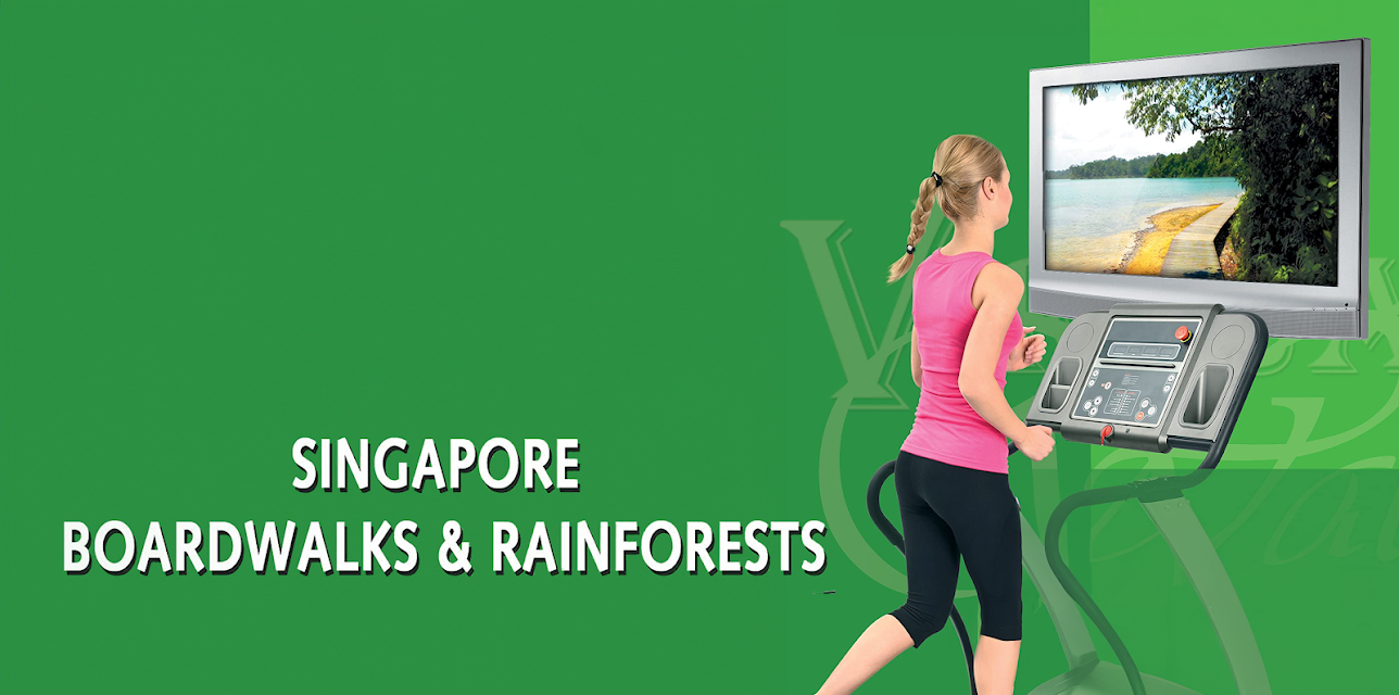 Treadmill Video Singapore Boardwalks for indoor walking, treadmill and cycling workouts
