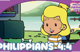 Molly's Memory Verse: Philippians 4:4