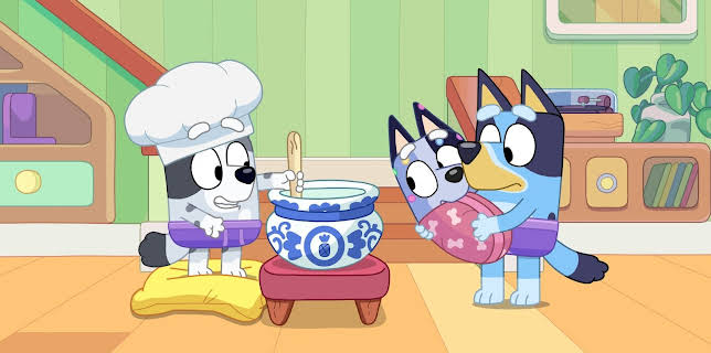 15:10: Bluey: Klumpen og den gamle, vise ulvehunden | NRK Super | 11/8 2025