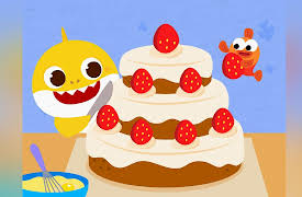 Baby Shark's Day at School: Let's Bake a Giant Cake!