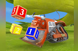 Learning with AnimaCars: Learn numbers : Bulldozer / Count with Wheelephant