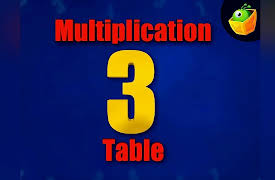 Multiplication Tables: Multiplication 3 Table