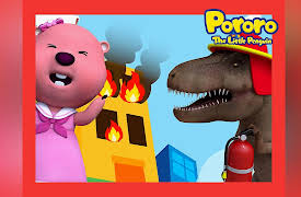 Pororo T REX Song: Tyrannosaurus Fire Truck