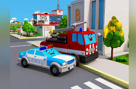Cars Town 2: Smart Fire Truck and the Police Car