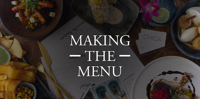 Making The Menu
