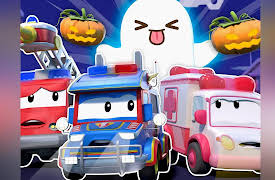 Car City : Tricky Halloween: Halloween Mystery  / Reversing the Spell / Robot Trickery Halloween Party Sweets