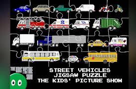 The Kids' Picture Show: Street Vehicles Jigsaw Puzzle - The Kids' Picture Show