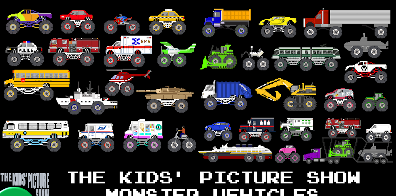 The Kids' Picture Show - Monster Vehicles Collection