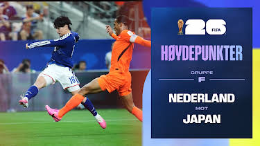 09:10: Fotball-VM 2026 Høydepunkter: Nederland–Japan | NRK 3 | 6/15 2026