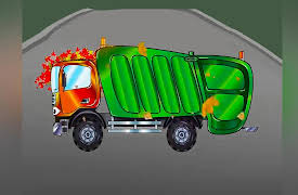 Stories of Funny Cars: Orange Garbage Truck