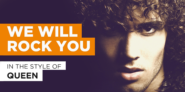 We Will Rock You in the Style of "Queen" (1978)